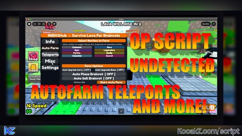 INSTANT CATCH AUTOFARM SCRIPT DELETE LAVA TELEPORTS AND MORE