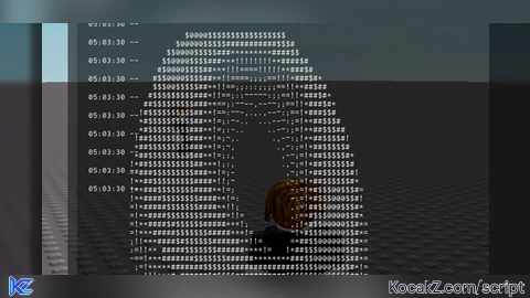 Spinning donut inside the console