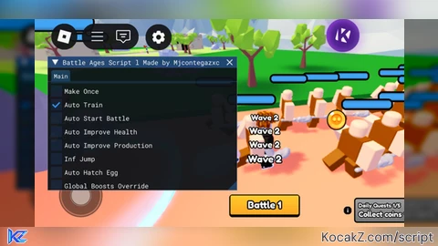 Script keyless Auto Battles And Spam Train