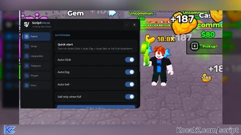 OP Autofarm Auto Dig Sell Best *xe Auto Rebirth