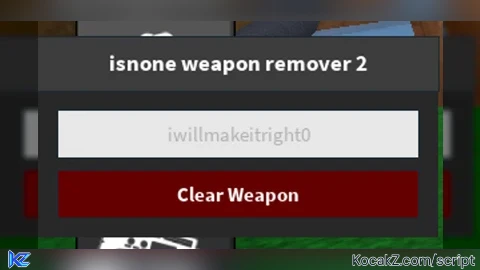 clear weapon
