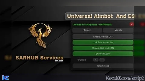 SARHUB Universal Aimbot And ESP Script | Works on most games
