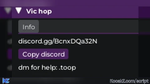 Vicious Bee Server Hop For BSS Keyless Searcher System
