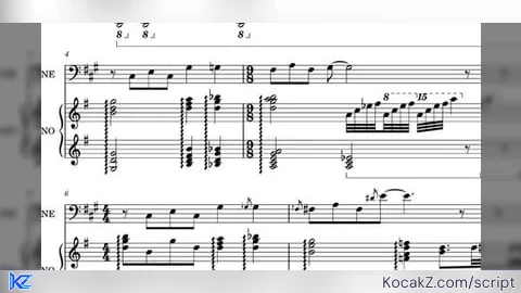 Running the show script piano
