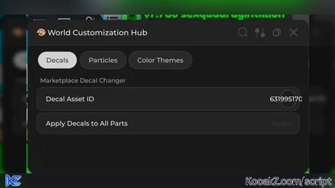 Map game decal changer hub