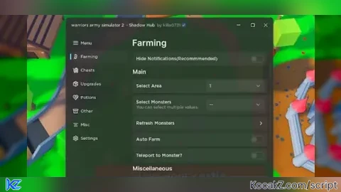 Auto Farm Auto Open Chest Auto Upgrade Local Player and More