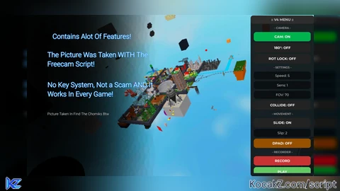 Freecam script supported on every device
