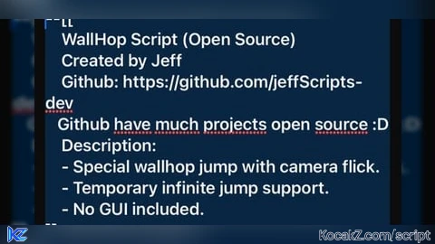 Open source Fake Wall hop and flick