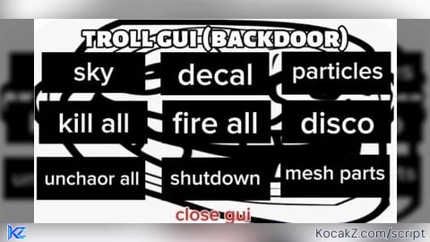 Troll gui backdoor only