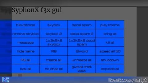 SyphonX f3x abuse gui