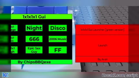 1x1x1x1 green gui