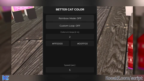 Free rainbow mode and custom loop color