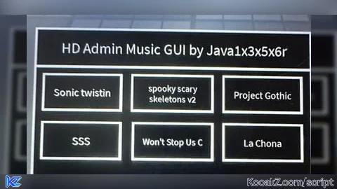 HD Admin Music GUI v2 by Java1x3x5x6r