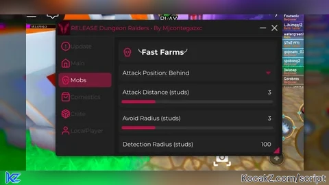 RELEASE Dungeon Raiders Script V4 Fast Farm And More Keyless