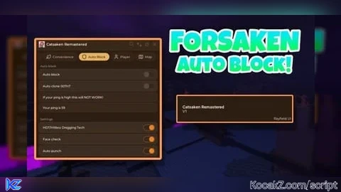 Catsaken Keyless 100 features script with full autoblock