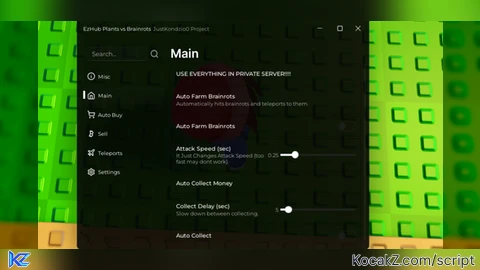 auto farm brainrots auto collect auto buy and more