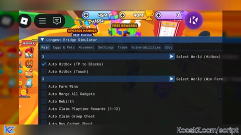 Script Auto farm win And More