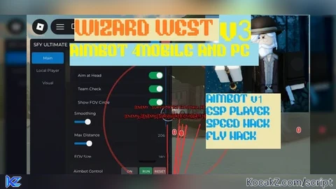 WIZARDWEST V3 AIMBOT PC AND MOBILE ESP AND MORE