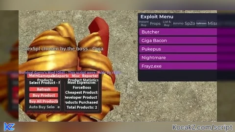 KingCipVon Test Menu read desc