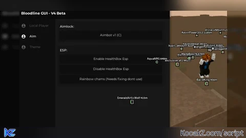 Aimlock Esp and fly *ANTICHEAT BYPASS*