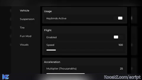 car speed modifier