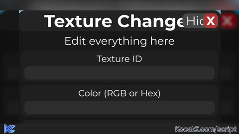 NOT FE Texture Changer GUI
