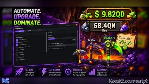 Auto Collect Ore Money Auto Deposit Ore Auto Upgrade Buy etc