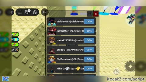 Playerlist and goto