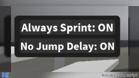 always sprint and no jump cooldown