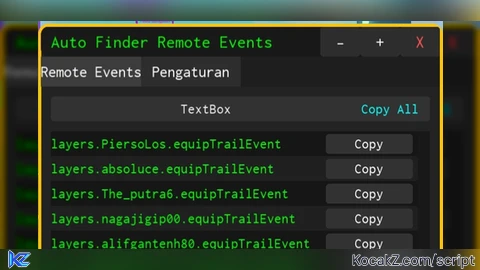 Remote events finder