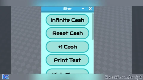Star Script OP keyless Infinite cash Reset cash and more