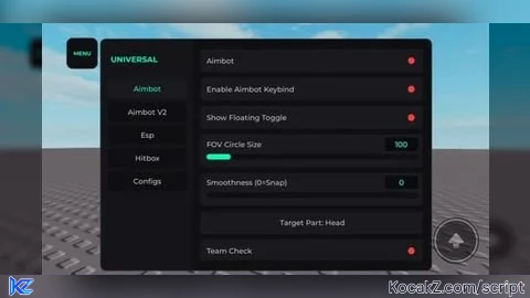 Universal Keyless Aimbot And Esp Gui