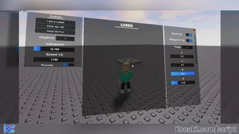 Linui The first 3D Roblox UI Library to release