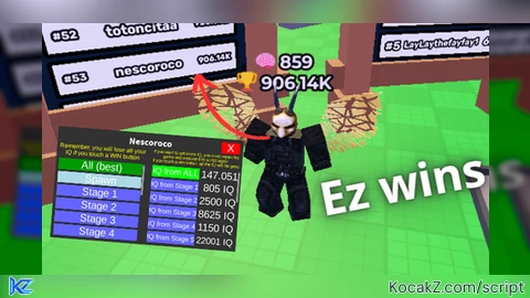 1k wins and 147k IQ per sec