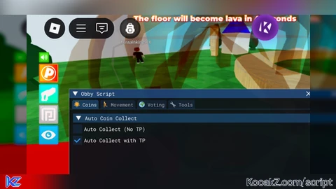 The Floor Is LAVA Script Auto Collect Coin