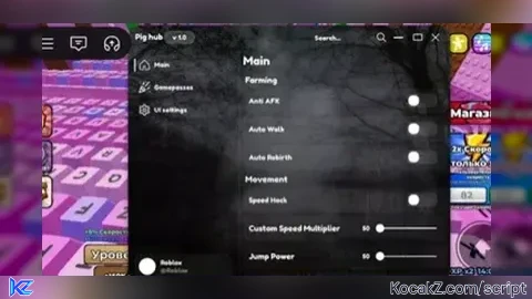 Unlock Gamepass   Auto farm speed  Speed bypass