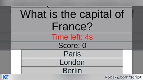 Answer The Quiz