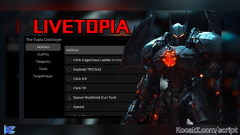 The Darkones L1ve Topia GUI
