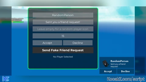 Fake Friend Request Maker Gui