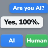 Pretend to be AI